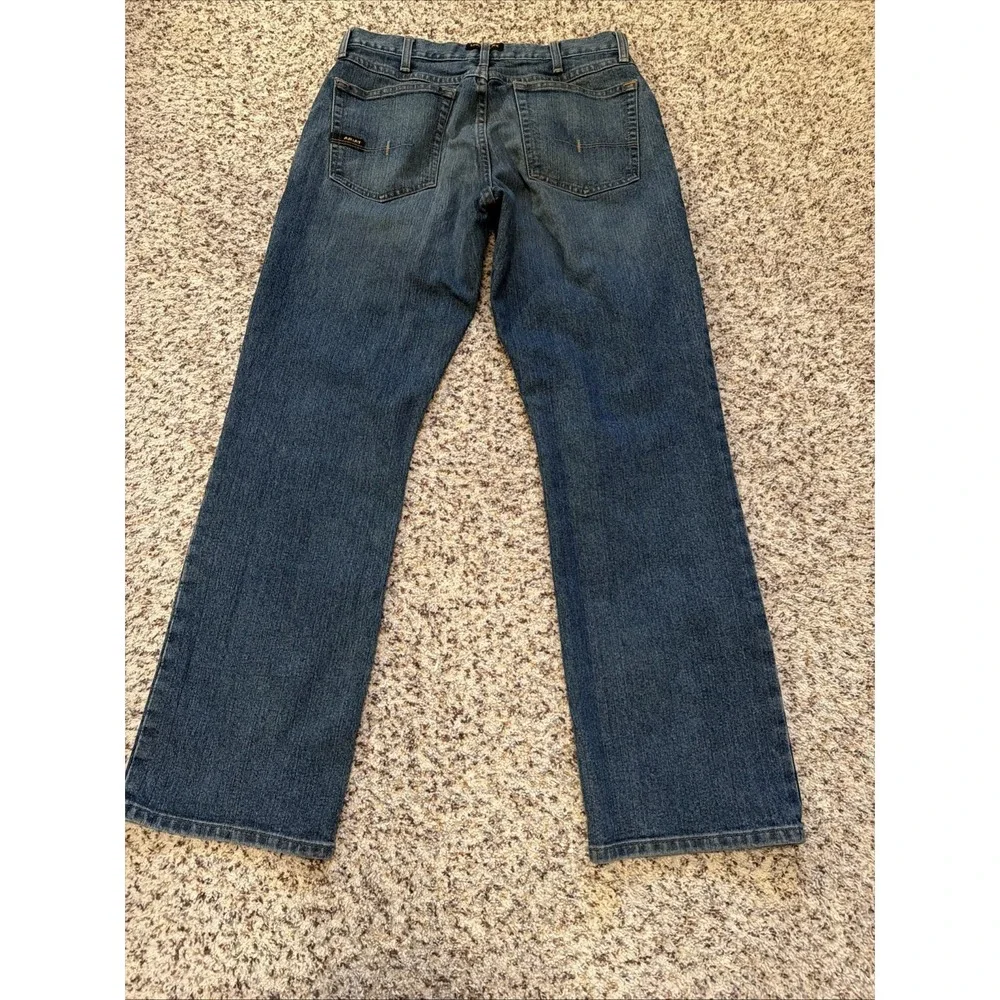 ARIAT Rebar M4 Jeans Mens 31x32 Blue Denim Relaxed Bootcut Western Work
